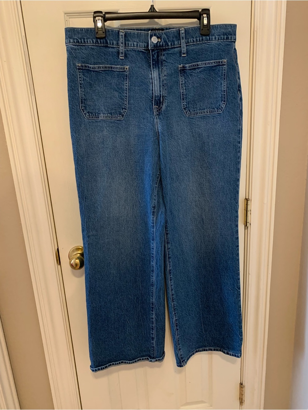 J.Crew High Rise Wide Leg Jeans Med Wash Casual or Dress Them Up